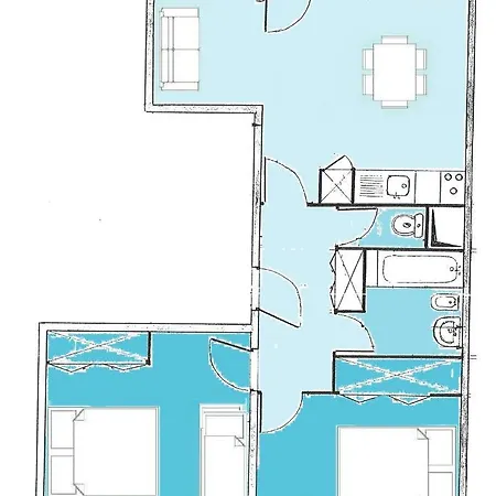 Centre Village, 6 Personnes, 2 - Cl23g Apartment